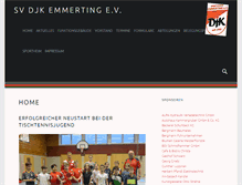 Tablet Screenshot of djk-emmerting.de